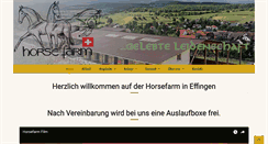 Desktop Screenshot of horsefarm.ch