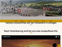 Tablet Screenshot of horsefarm.ch